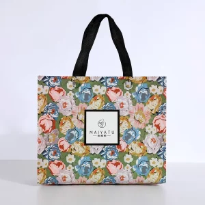 Custom Nonwoven Clothing Packaging Bag Side View