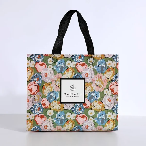 Custom Nonwoven Clothing Packaging Bag Side View