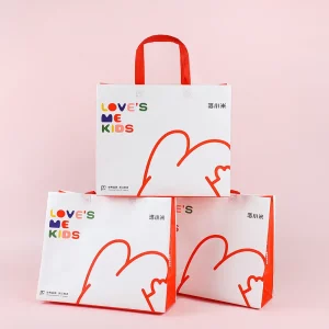 Custom printed kids nonwoven bag for packaging and branding