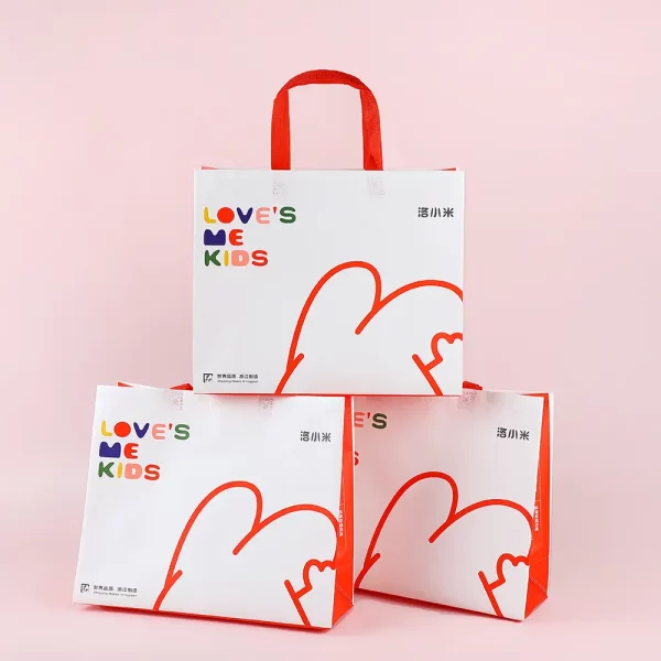 Custom printed kids nonwoven bag for packaging and branding